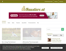 Tablet Screenshot of haustiere.at